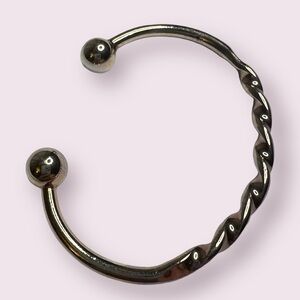 Silver Twist Bangle Bracelet